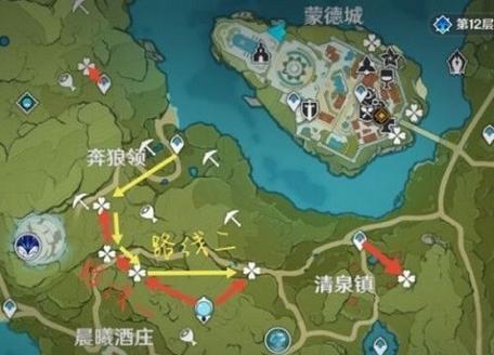 原神蒲公英籽全图指南（24个蒲公英籽详细位置及获取技巧）