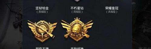 了解和平精英段位排行等级顺序（游戏玩家必知的和平精英段位排行详解）