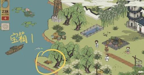 《寻找江南百景图桃花坞宝箱位置》（探索游戏世界）