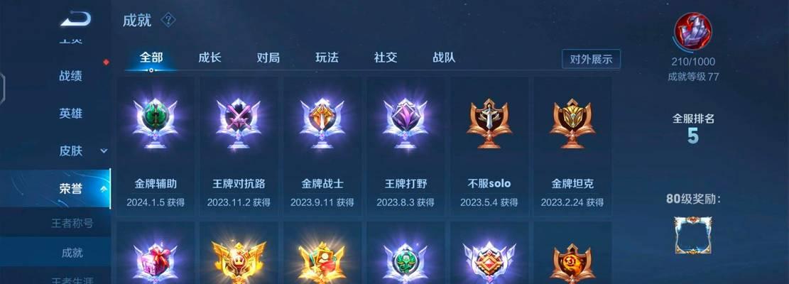 王者陪玩中荣耀段位代表什么？