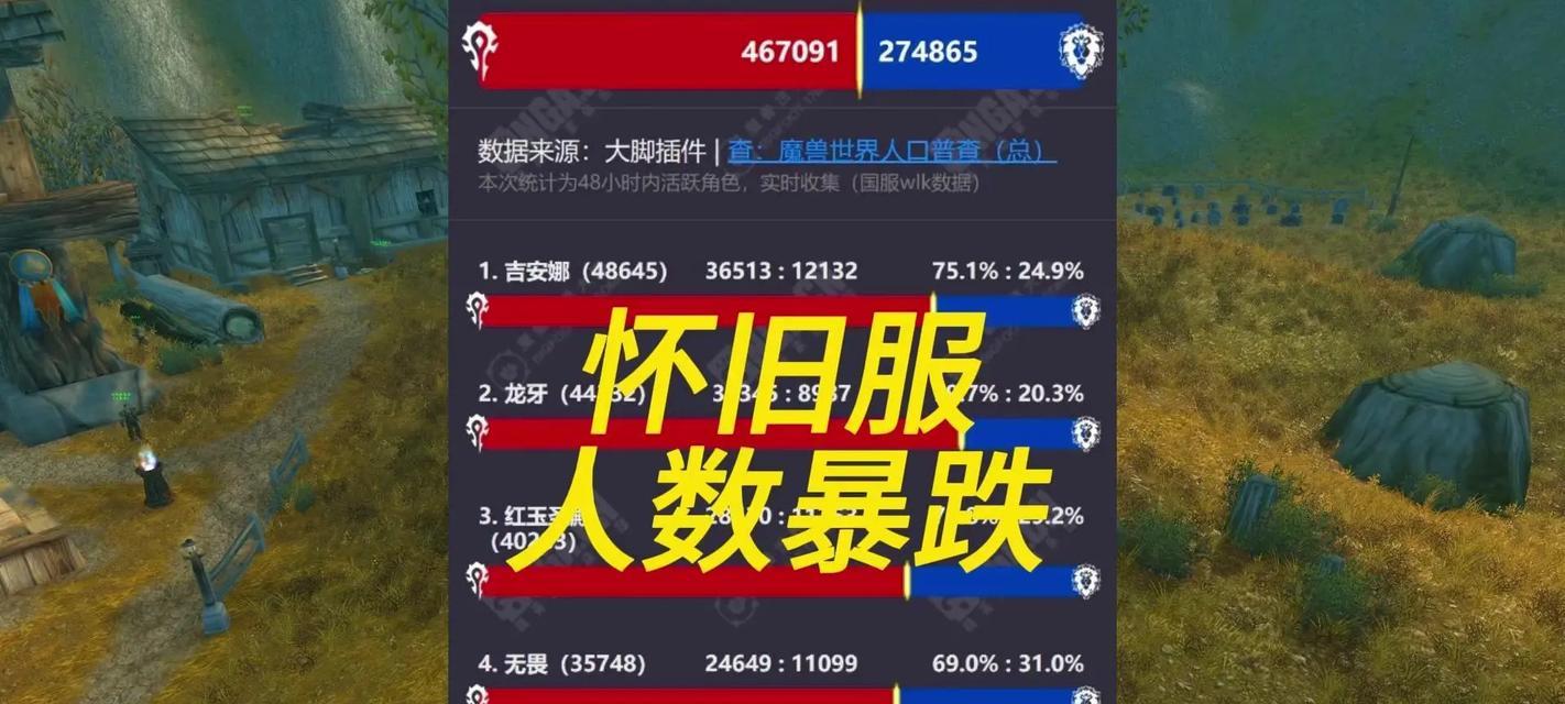 如何查看魔兽世界的收视率排行榜？