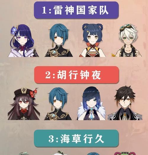 原神国家队的阵容包括哪些角色？