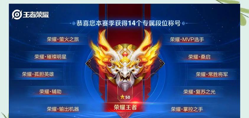 王者荣耀赛季结束奖励是什么？如何获取？
