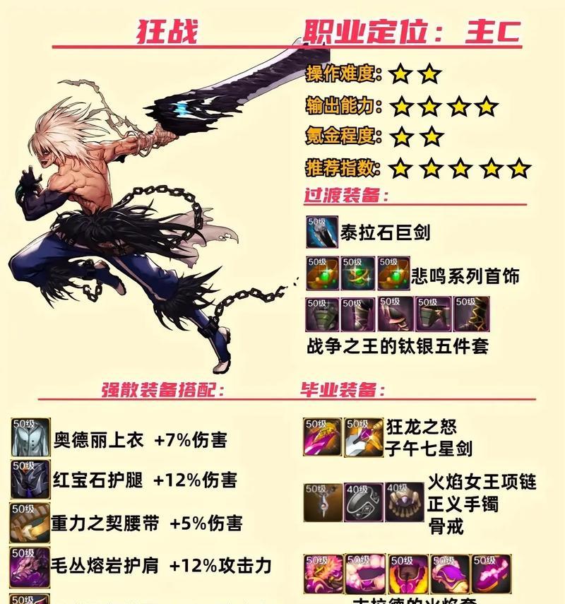 手游狂战职业应选择哪种防具套装？