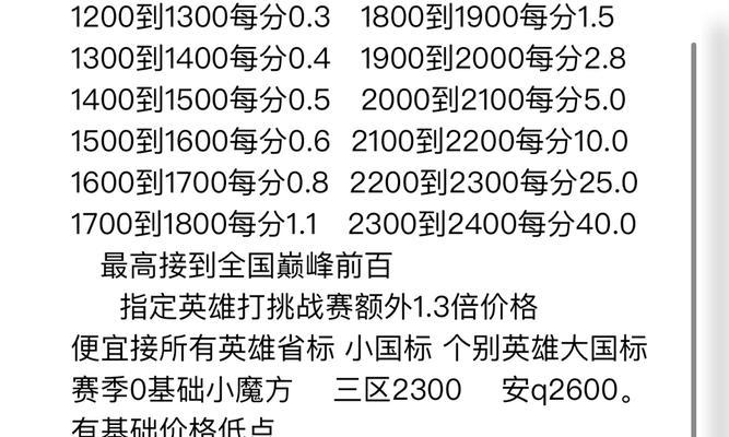 王者荣耀星耀段位一颗星价格？微信区上分成本分析？