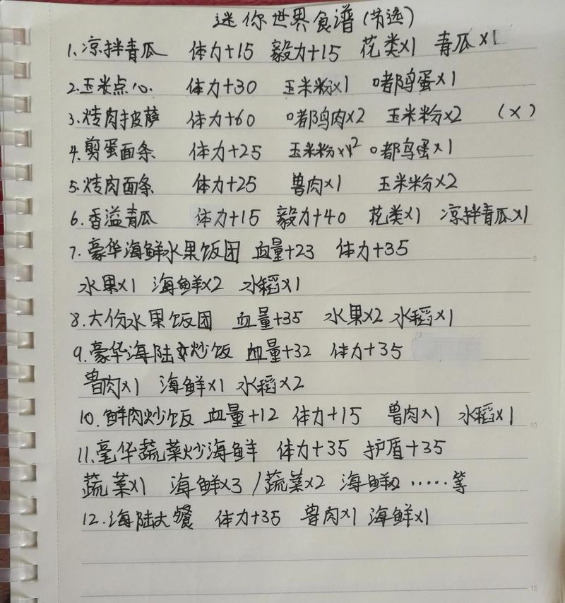 迷你世界食谱消失的原因是什么？
