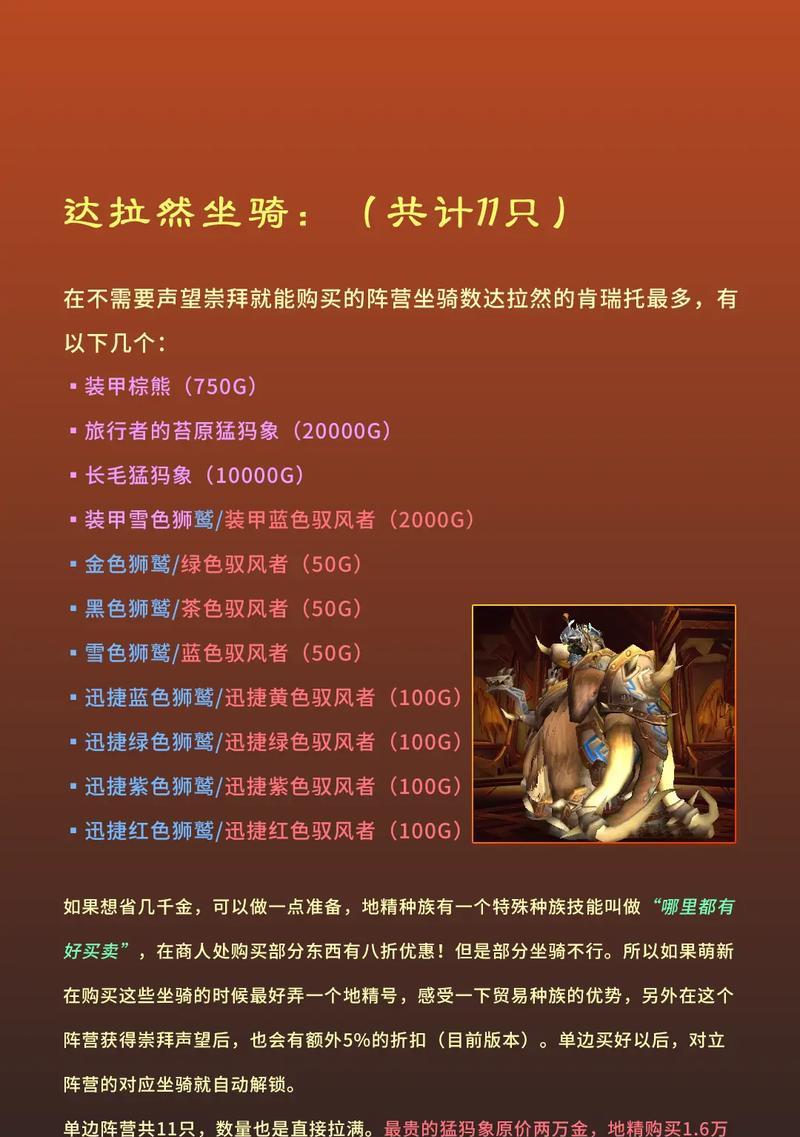 魔兽世界商人导入坐骑的方法是什么？有哪些步骤？
