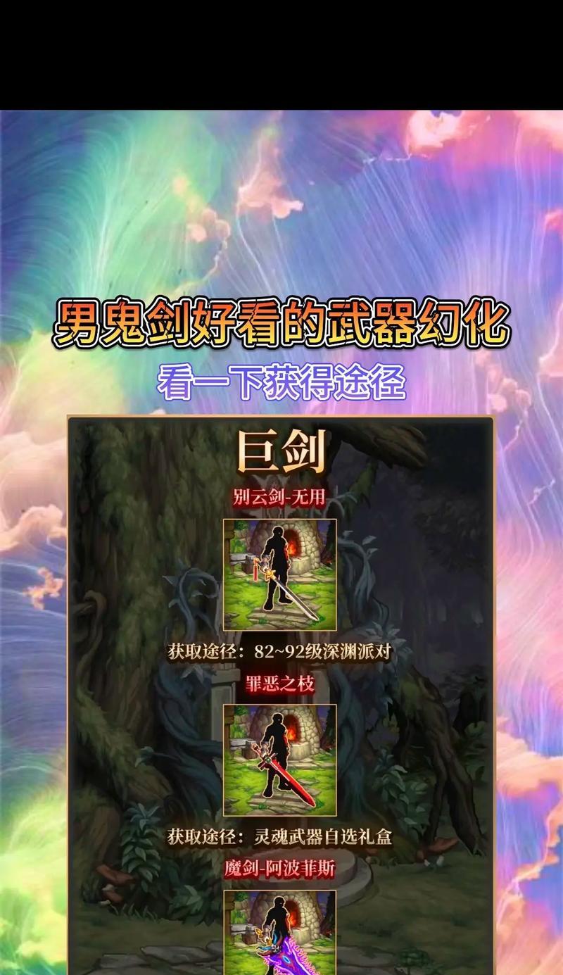 老武器在DNF中如何进行幻化？