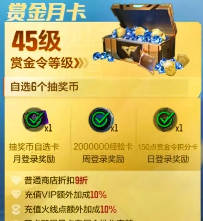 CF月卡每天能领多少钻石？如何最大化利用？