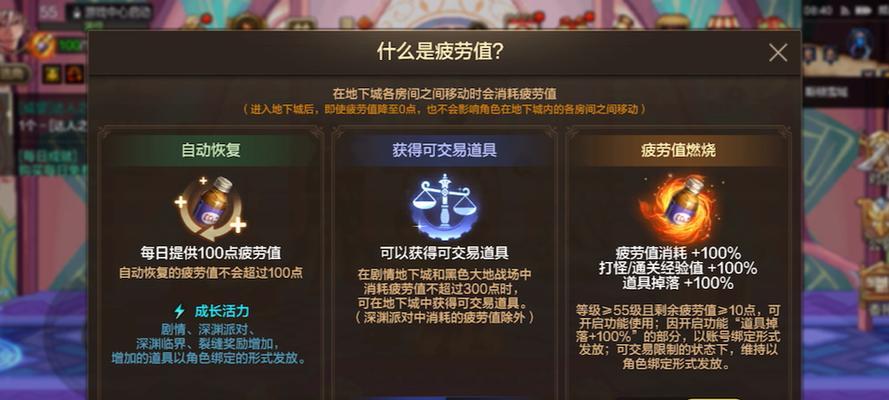 dnf中的疲劳值是如何计算的？